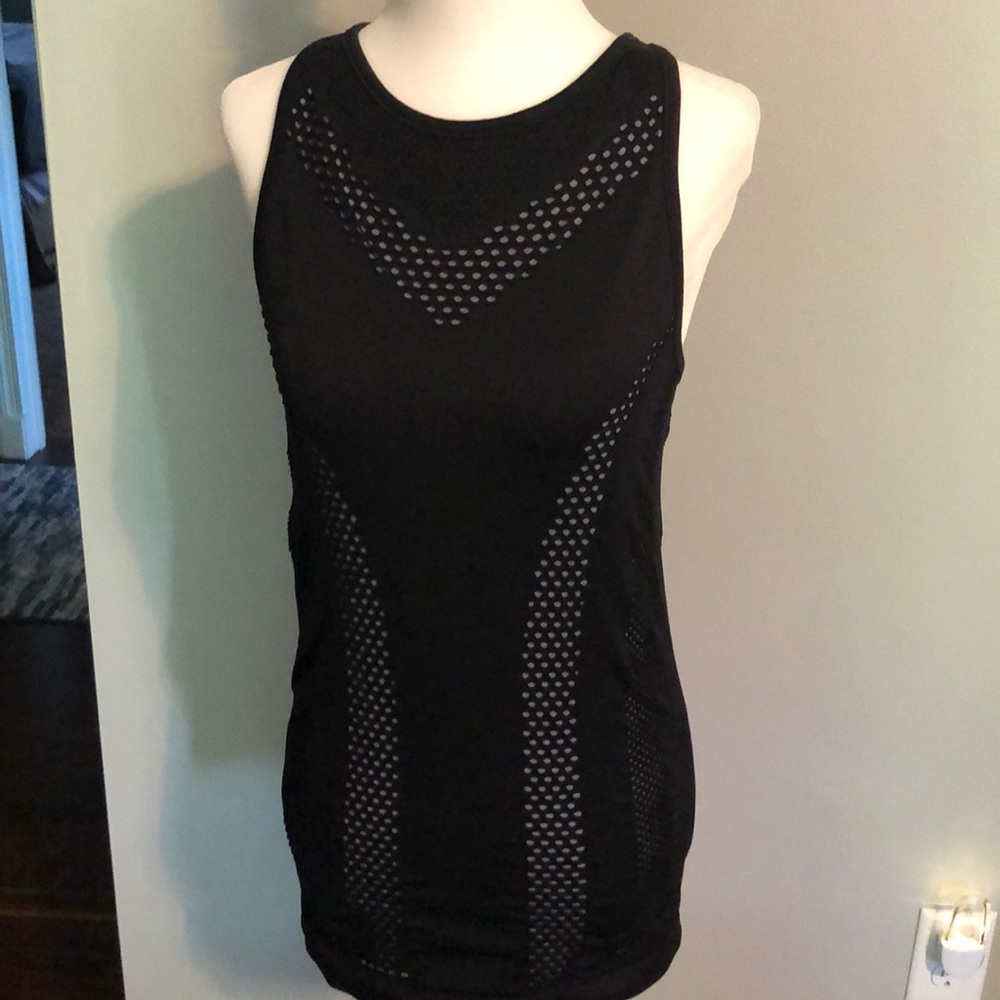 Athleta Black Burpee Racerback Athletic Tank Top
